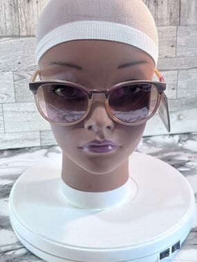 Foster Grant Two-Tone Pink and Brown Cat-Eye Sunglasses